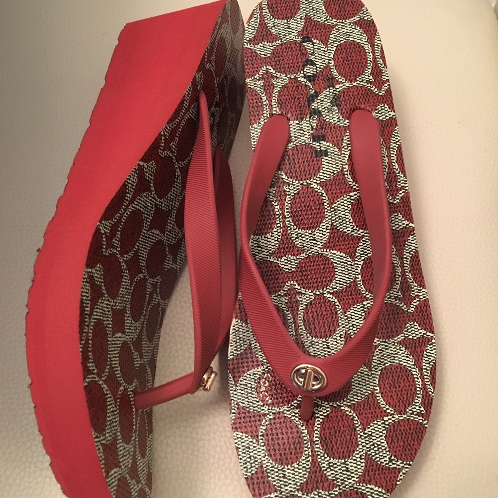 Coach Linley Wedge Sandals